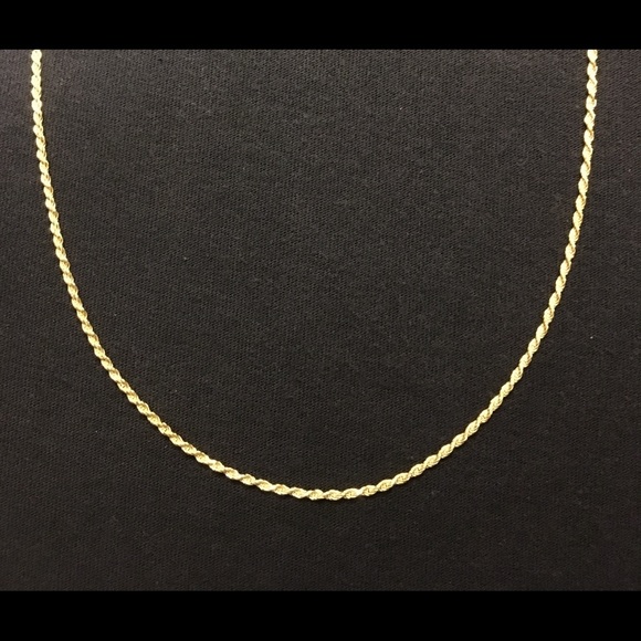 Accessories Gold Chain 14k Gold Vermeil Rope Chain 22in 2mm Poshmark